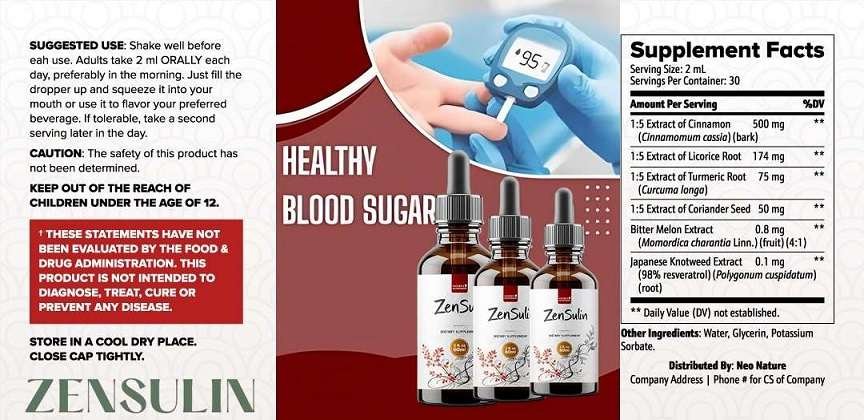 ZenSulin Ingredients